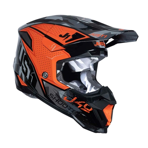 CASCO JUST1 J40 SHOTTER CAMO ORANGE BLACK