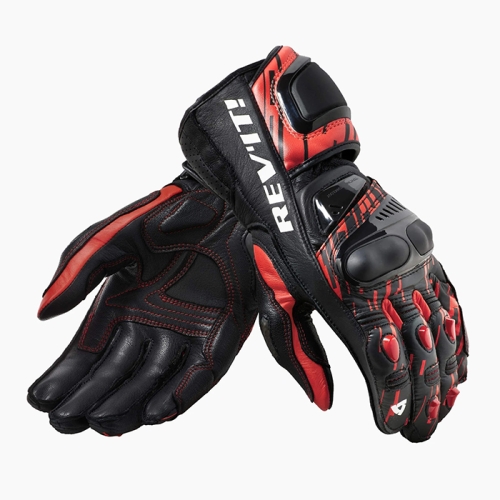 GLOVES QUANTUM 2 NEON RED BLACK